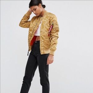 Alpha Industries Tonga Print Bomber Jacket